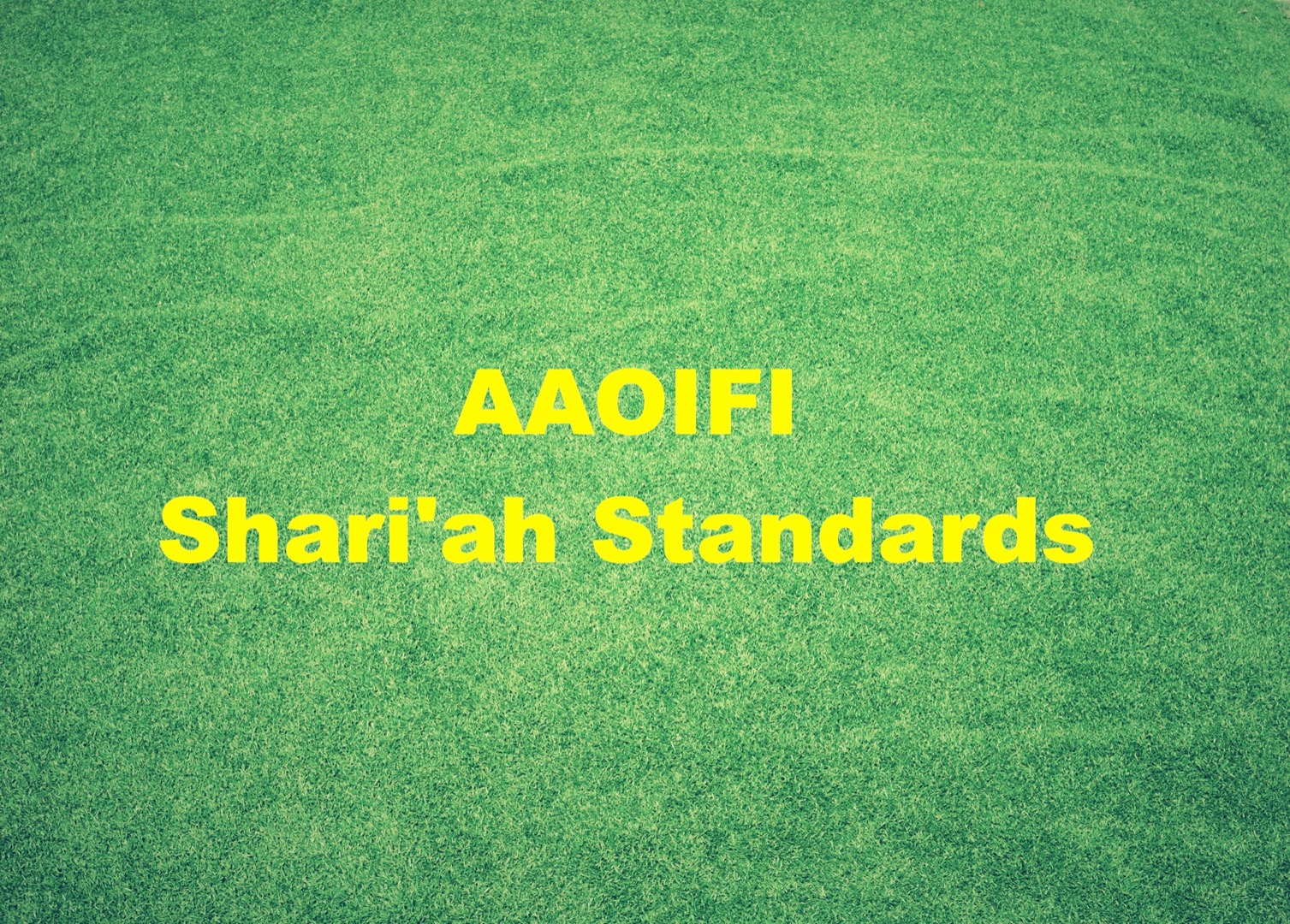 AAOIFI Shari’ah Standard # 46: Investment Agency